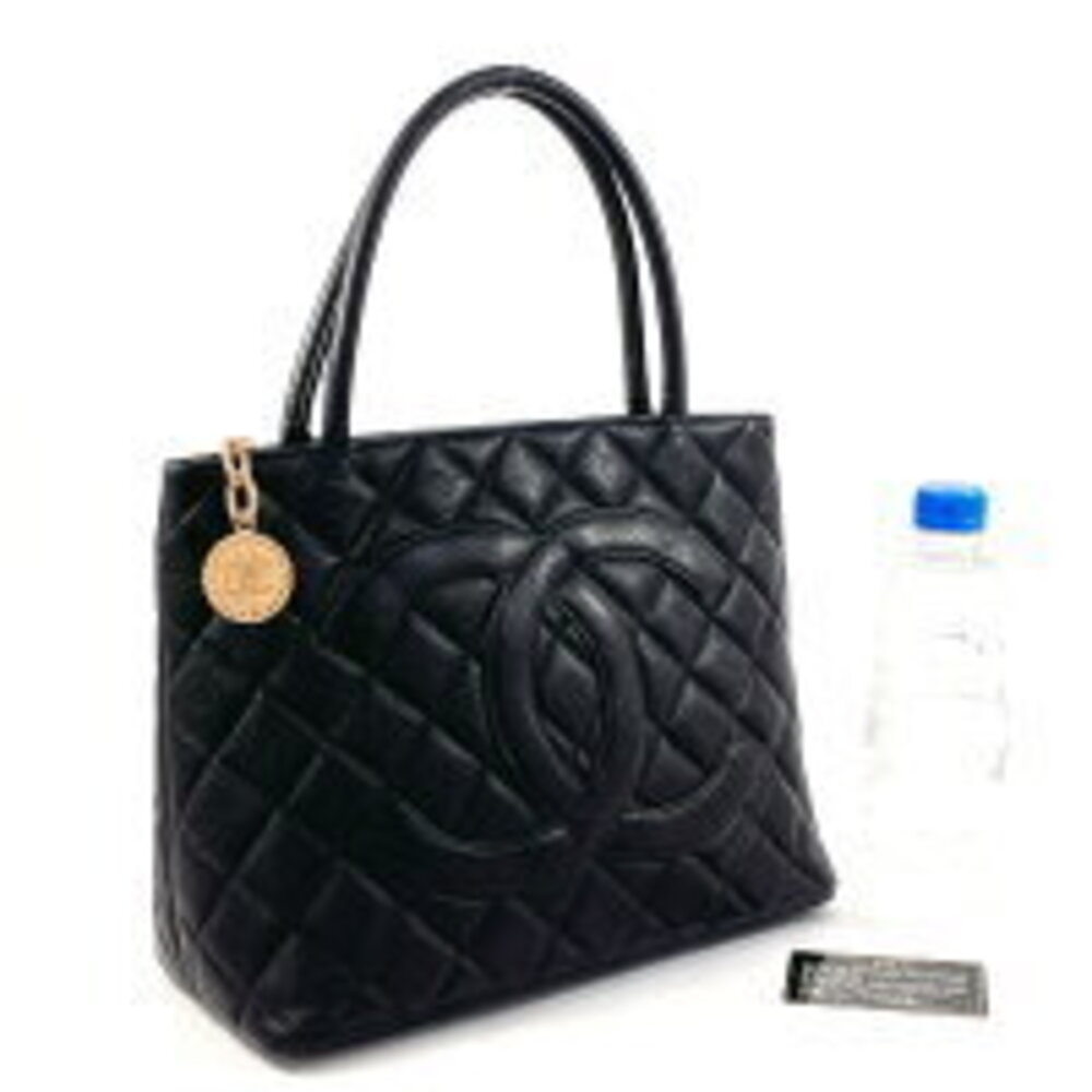 CHANEL Matelasse Tote Bag Matte Caviar Leather Black - Picture 2 of 5